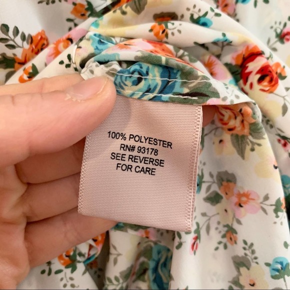 NWT PHILOSOPHY Floral High Low Peasant Dress - Picture 7 of 8